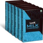 Luvit Cocoa Crush – Milk Compound Bars | Perfect For Baking,Frosting, Chocolate Making Bars(6 X 500 G)