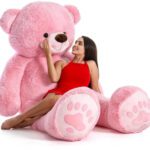 Tedstree 4 Feet Teddy Bear/High Quality/Neck Brow/Cute And Soft Teddy Bear  – 120 Cm(Pink)