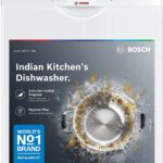 Bosch Sms66Gw01I Free Standing 13 Place Settings Intensive Kadhai Cleaning| No Pre-Rinse Required Dishwasher