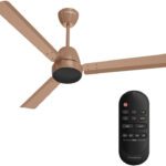 Crompton Energion Nucleoid Bldc Technology Remote Control High Air Delivery With 4 Year Warranty Energy Saving 1200 Mm Ceiling Fan(5 Star | Gilded Beige | Pack Of 1)