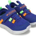 Skechers Boys Velcro Sneakers(Blue, 13-14 Years)