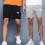 Adrenex Solid Men Black, Grey Basic Shorts