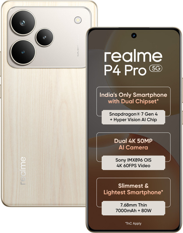 Realme P4 Pro 5G (Birch Wood, 128 Gb)(8 Gb Ram)