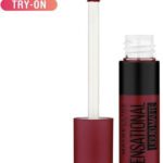 Maybelline New York Sensational Liquid Matte Lipstick(02 Soft Wine, 7 Ml)