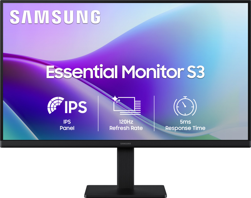 Samsung S3 55.88 Cm (22 Inch) Full Hd Led Backlit Ips Panel With Dual Hdmi Ports (2Ea), Super Slim Borderless Design, Eye Saver Mode, Wall Mountable, Flat Monitor, Game Mode Monitor (Ls22F320Gawxxl)(Response Time: 5 Ms, 120 Hz Refresh Rate)