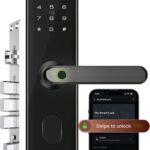 Qubo Smart Lock Select | 7-Way Unlocking | 5 Bolts| Mobile App | Fingerprint | 2-Year Warranty Smart Door Lock(Black)