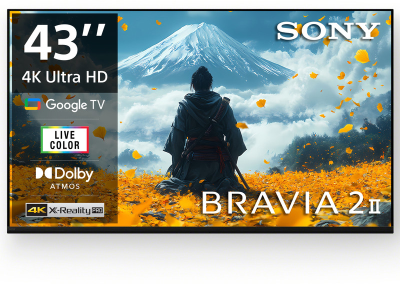Sony Bravia 2 Ii 108 Cm (43 Inch) Ultra Hd (4K) Led Smart Google Tv(K-43S22Bm2)