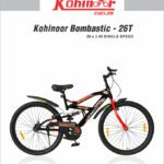 Kohinoor Bombastic Rear Suspension Mtb 26T Mtb Singlespeed Black 26 T (Inch) Mountain Cycle(Single Speed, Black, Front Rigid & Rear Suspension)