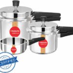Butterfly Stainless Steel 2 L, 3 L, 5 L Outer Lid Induction Bottom Pressure Cooker(Stainless Steel)