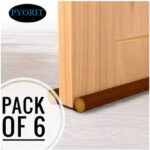 Pyorit Double Sided Under Door Protector/Seal Cover Twin Draft Blocker Guard With Dust (Pack Of 6 ,39 Inch) Cooling Air, Control Double Sided Under Door Protector Door Mounted Door Stopper(Brown)