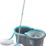 Prestige Alpha With 2 Microfiber Heads 360 Degree Spinner Mop Set(Grey, Blue)