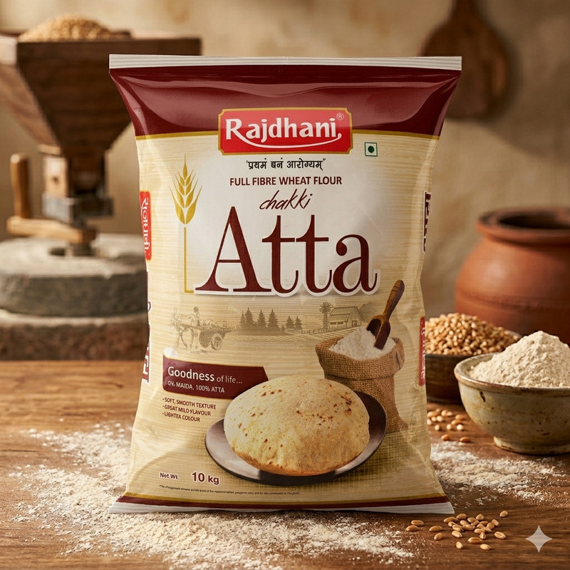Rajdhani Chakki Fresh Atta(10 Kg)