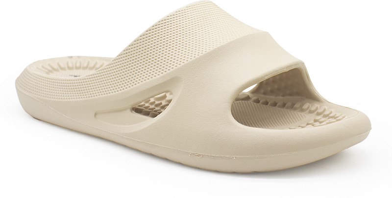 Action Men Cool-1004 Trendy Comfortable Lightweight Breathable Casual Slip-On Slides(Beige , 8)
