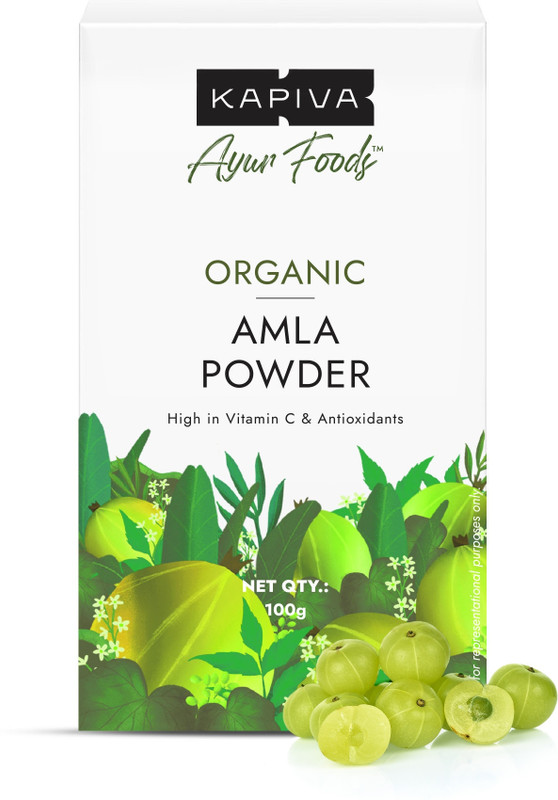 Kapiva Organic Amla Powder, Supports Healthy Hair & Gut Health, From 100% Natural Amlas(100 G)