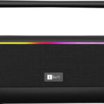 Iball Dhun, 5Hrs Playback, Dual Drivers, Dual Eq,Powerful Bass, Tws, Rgb, Type-C 50 W Bluetooth Party Speaker(Black, Stereo Channel)