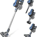 Agaro Elegant Stick Vacuum Cleaner, Dry Vacuuming, 2 Suction Modes Hand-Held Vacuum Cleaner(Black, Blue)