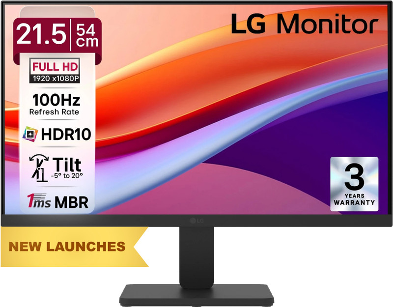 Lg 54.61 Cm (22 Inch) Full Hd Va Panel Monitor (22U401A-Bn.Ctrpmv)(Response Time: 1 Ms, 100 Hz Refresh Rate)
