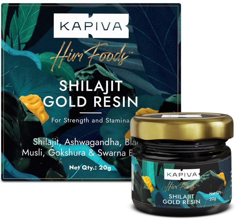 Kapiva Shilajit Gold Resin | Boosts Stamina | Contains 24 Carat Gold | 100% Ayurvedic(20 G)
