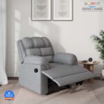 Flipkart Perfect Homes Fabric Manual Recliner(Finish Color – Grey, Diy(Do-It-Yourself))