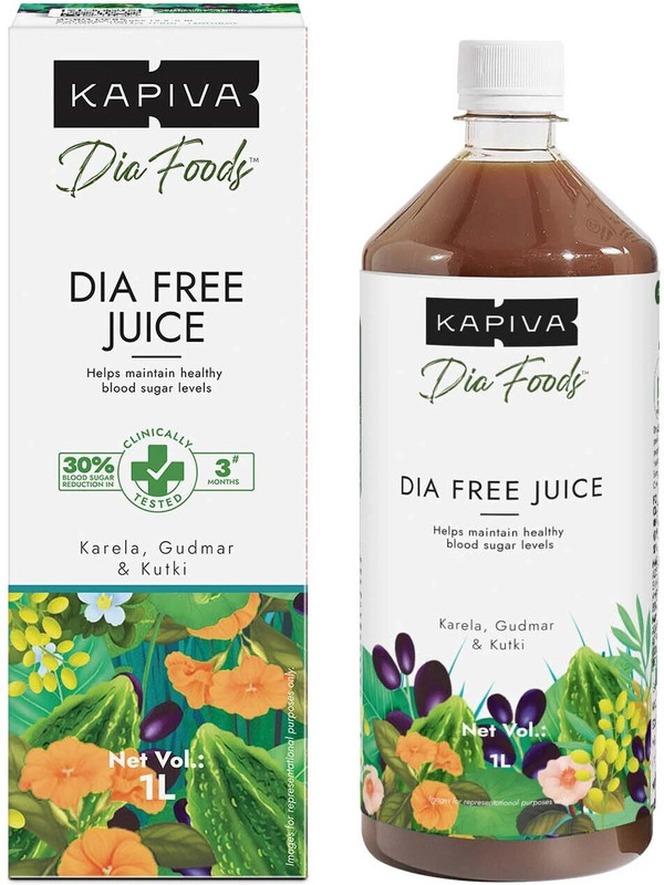 Kapiva Dia Free Juice – Helps Maintain/Suppots Heathy Sugar Levels(1 L)