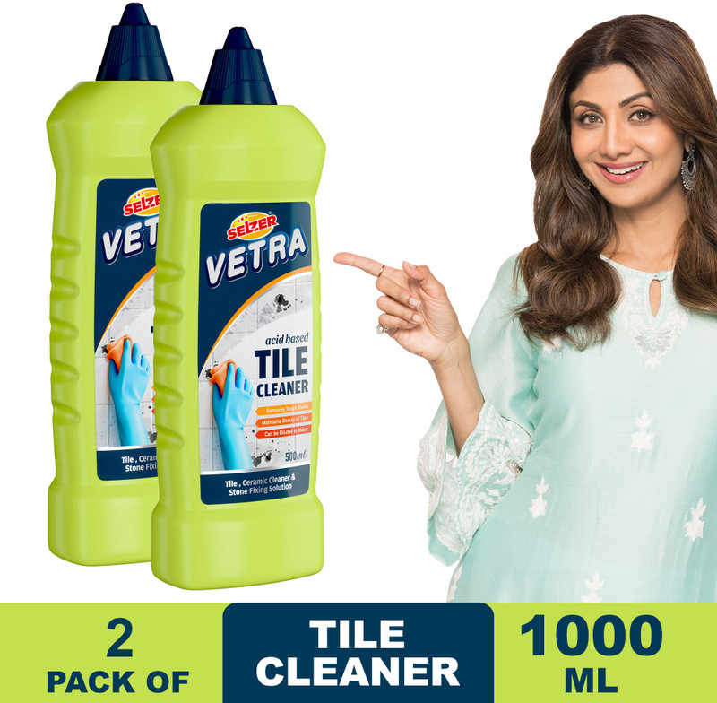 Selzer Vetra Tile Cleaner | Remove Tough Spots & Stains | Floor And Tile Cleaner -(2 X 500 Ml)