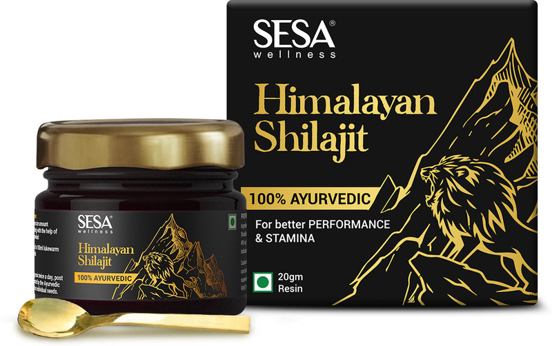 Sesa Ayurvedic Pure Himalayan Shilajit Resin Boost Stamina, Immunity, Power & Energy(20 G)