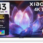 Xiaomi X Series 108 Cm (43 Inch) Ultra Hd (4K) Led Smart Google Tv With Dolby Vision | Hdr 10 | 30W Dolby Audio | Xiaomi Sound | Film-Maker Mode | Mi Tv(L43Mb-Ain)
