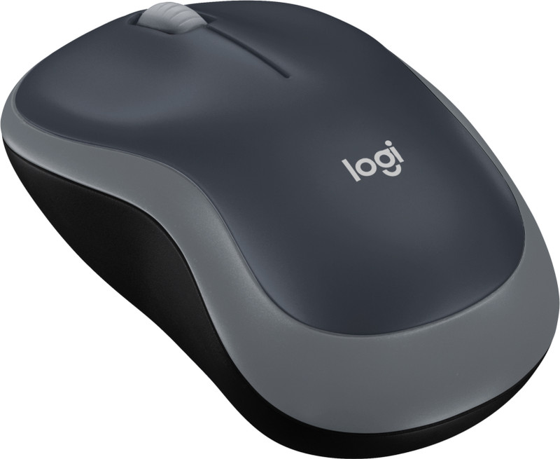 Logitech B175 Ambidextrous Optical Mouse Optical Tracking, 12-Months Battery Life, Ambidextrous(2.4Ghz Wireless, Black)