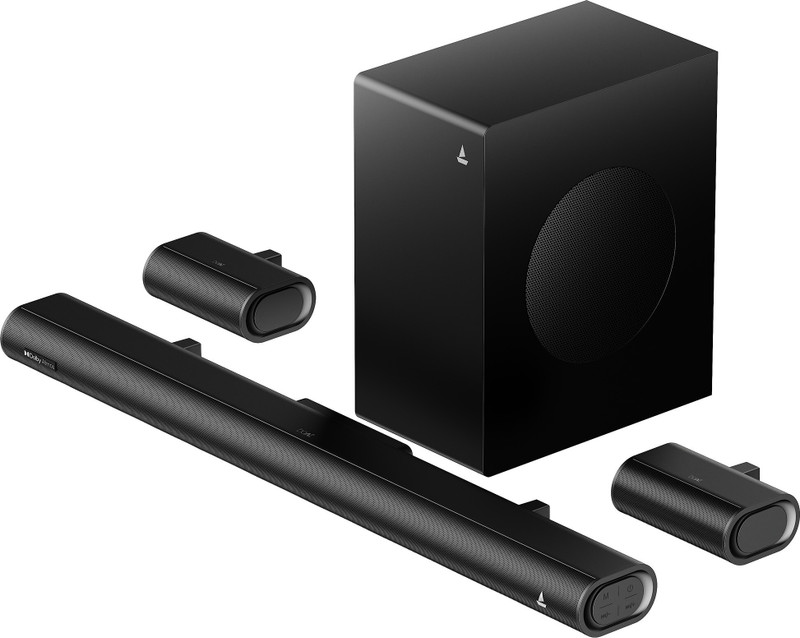 Boat Aavante Prime 5.1 5000Da With Dolby Atmos 500 W Bluetooth Soundbar(Premium Black, 5.1 Channel)