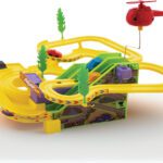 Frendo Race N Roll Track Set With Lithium Battery | C-Type Usb | Track Car For Kids(Yellow, Green)