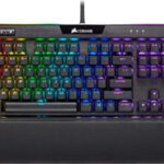 Corsair K95 Rgb Platinum Xt Mx Speed Wired Usb Standard Gaming Keyboard Compatible With Desktop, Laptop, Mac Easy To Use,Plug And Play,Quick, Comfy Durable Body(Black)