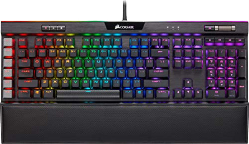 Corsair K95 Rgb Platinum Xt Mx Speed Wired Usb Standard Gaming Keyboard Compatible With Desktop, Laptop, Mac Easy To Use,Plug And Play,Quick, Comfy Durable Body(Black)