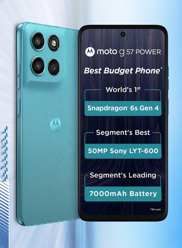 Motorola G57 Power 5G (Pantone Fluidity, 128 Gb)(8 Gb Ram)