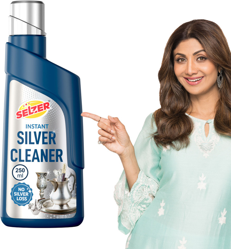 Selzer Instant Silver Cleaner Liquid For Jewellery – 250Ml Silver Dip Stain Remover(250 Ml)