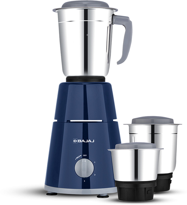 Bajaj Gx 1 500 W Mixer Grinder(410570 | 3 Jars | Blue)