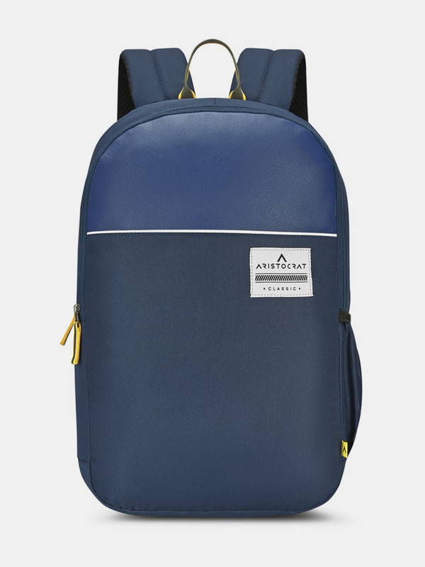 Aristocrat 17 Inch Compatible Laptop Backpack | 2 Compartments With Side Bottle Pocket 25 L Laptop Backpack(Blue)