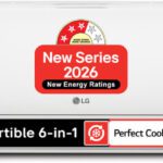 Lg 2026 Model 1.5 Tons 3 Star Split Smart Inverter Faster Cooling And Energy Saving, Ai Convertible 6-In-1 Cooling, Hd Filter With Anti Virus Protection, Cools At 55 Degree Celsius, Him Clean, Viraat Mode And Diet Mode Plus Ac(As-Q18Jnxe, White)