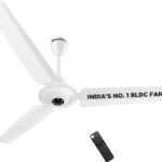 Atomberg Efficio Alpha|India’S No.1 Bldc Fan| High Air Flow|Led Speed Indicator| With 2 Year Warranty Bldc Motor With Remote 1200 Mm Ceiling Fan(5 Star | Gloss White | Pack Of 1)