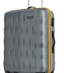 Aristocrat Comet Check-In Trolley Bag 66Cm Medium Hard Luggage, 8-Wheel Suitcase (Grey) Check-In Suitcase 8 Wheels – 26 Inch