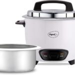 Pigeon Joy (With Ss Lid) – 1.8 L (Single Pot) Electric Rice Cooker With Steaming Feature(1.8 L, White)