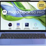 Motorola Motobook 60 Pro Full Metal Oled Ai Pc Intel Core Ultra 5 225H – (16 Gb/512 Gb Ssd/Windows 11 Home) 83Ny000Din Thin And Light Laptop(14 Inch, Pantone Wedgewood, 1.39 Kg, With Ms Office)