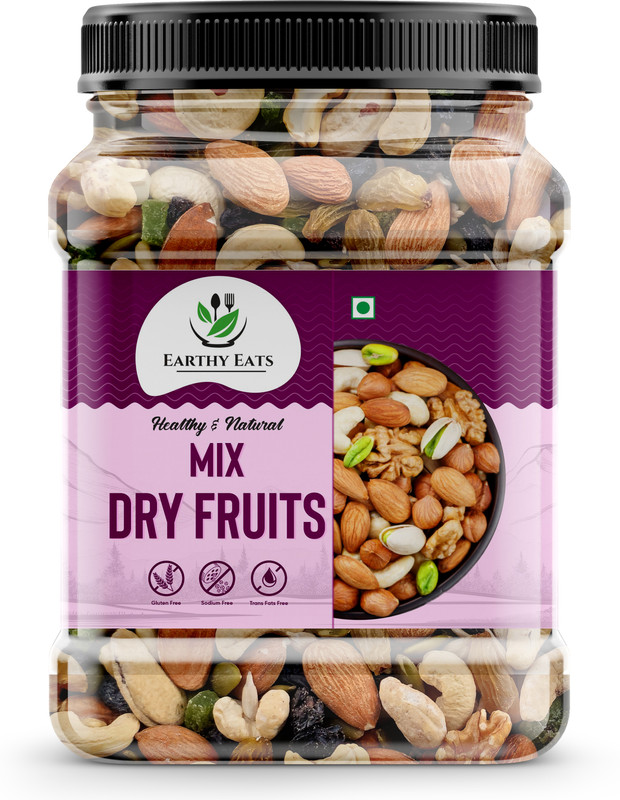 Earthy Eats 7 In 1 Superfood Almonds, Pumpkin, Sunflower Seeds, Amla, Raisins, Cashew Apricots(1 X 1000 G)