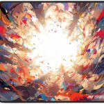 Ant Esports Volcano Unique Rectangle Gaming Mousepad For Mouse With Stitched Edges Non Slip Base Mousepad(Rainbow)