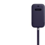 Apple Pouch For Iphone 12 Pro(Deep Violet, Leather)