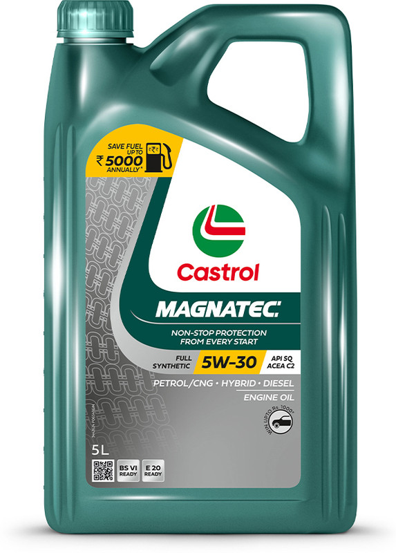Castrol Magnatec Stop-Start 5W-30 Api Sn Full Synthetic Full-Synthetic Engine Oil(5 L, Pack Of 1)