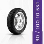 Apollo 90/100-10 53J Actizip S1 (Tl)-D 90/100-10 Front & Rear Two Wheeler Tyre(Street, Tube Less)