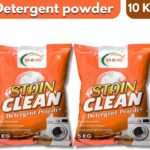 Brono Ultra Clean Detergent Powder, Top/Front Load Washing Powder, Orange Detergent Powder (Fresh)(10 Kg)