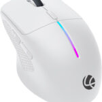 Lapcare Swift Click Ergonomic Laser  Gaming Mouse(2.4Ghz Wireless, Bluetooth, White)