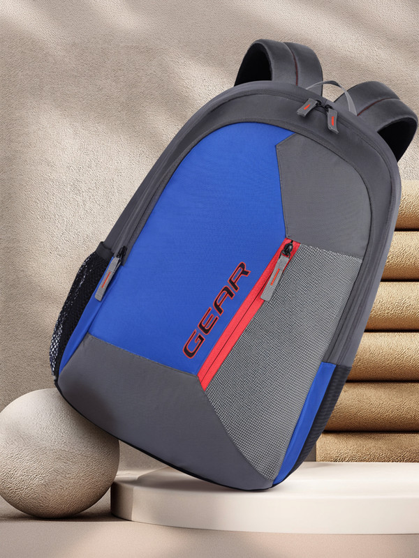 Gear Blocky 2 16 L Backpack(Grey, Yellow)