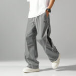 Poshax Solid Men Grey Track Pants